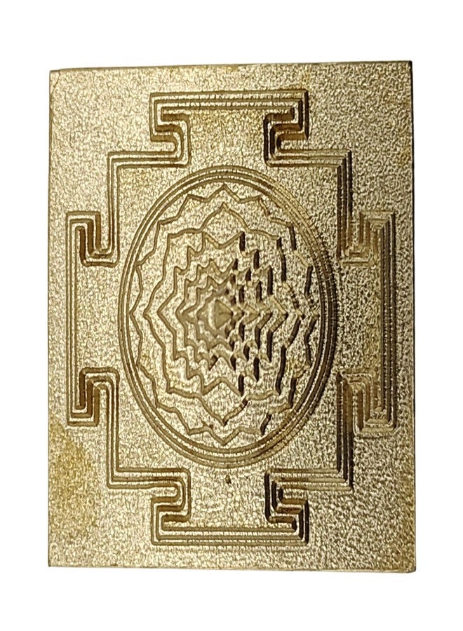 Plus Value Meru Shri Yantra Gold Plated with Accurate CNC Cutting for Vastu Home Office Temple Puja Room Decor Spiritual Gifting (1.5 Inches) - Image 4